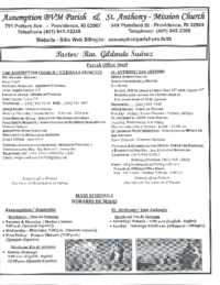 Weekend of July 22-23, 2018