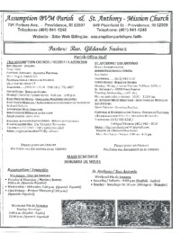Weekend of July 20-21, 2019